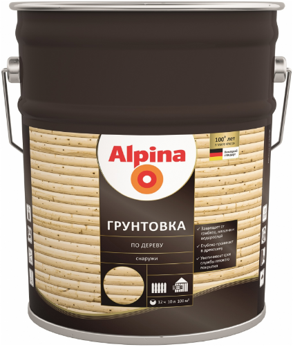 Alpina грунтовка по дереву