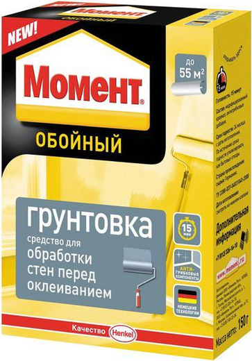 Момент Грунтовка обойное средство для обработки стен перед оклеиванием