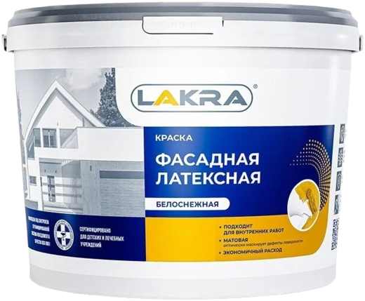 Лакра краска фасадная латексная Лакра краска фасадная латексная недорого с доставкой