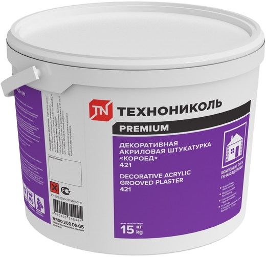 Технониколь Premium 421 декоративная акриловая штукатурка короед