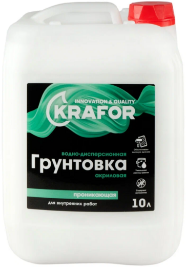 Крафор водно-дисперсионная грунтовка акриловая проникающая