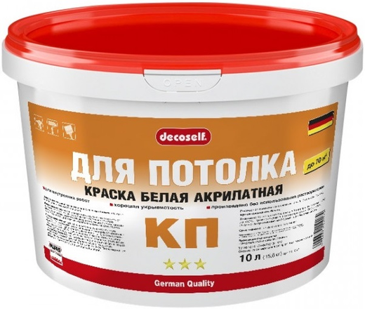 Пуфас Decoself для Потолка КП краска акрилатная Пуфас Decoself для Потолка КП краска акрилатная
