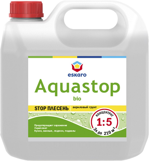 Eskaro Aquastop Bio Stop Плесень акриловый грунт