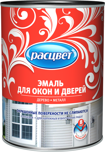 Расцвет эмаль для окон и дверей