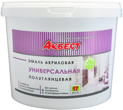 Аквест Мастер 17 эмаль акриловая универсальная Аквест Мастер 17 эмаль акриловая универсальная недорого с доставкой