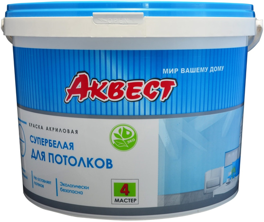 Аквест Мастер 4 краска акриловая для потолков