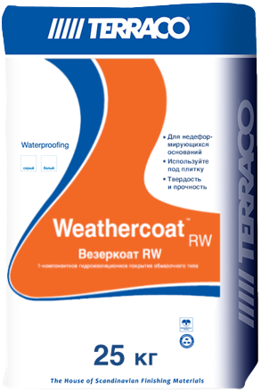 Terraco Weathercoat RW покрытие однокомпонентное цементное гидроизоляционное Terraco Weathercoat RW покрытие однокомпонентное цементное гидроизоляционное