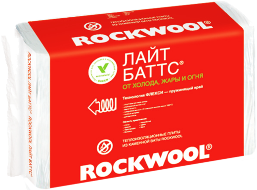 Rockwool Лайт Баттс легкая гидрофобизированная теплоизоляционная плита Rockwool Лайт Баттс легкая гидрофобизированная теплоизоляционная плита