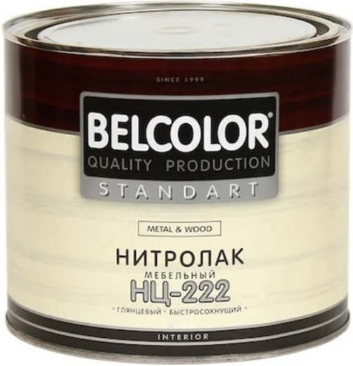 Belcolor Standart НЦ-222 Metal & Wood нитролак мебельный Belcolor Standart НЦ-222 Metal & Wood нитролак мебельный