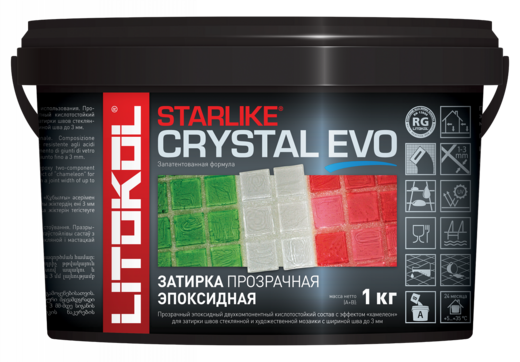 Литокол Starlike Crystal Evo затирка эпоксидная двухкомпонентная с эффектом хамелеон Литокол Starlike Crystal Evo затирка эпоксидная двухкомпонентная с эффектом хамелеон недорого с доставкой