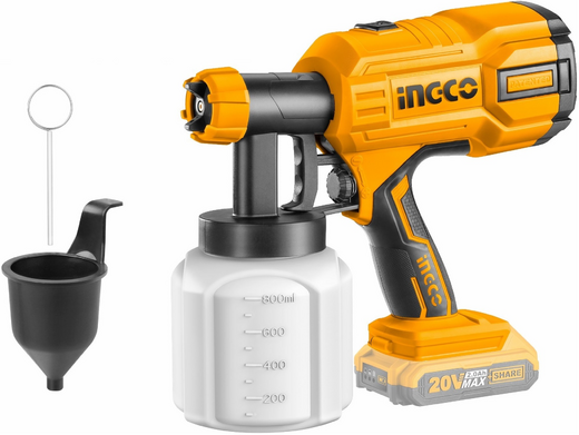 Ingco Standart CSGLI2001 краскопульт аккумуляторный