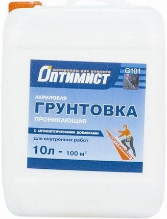 Оптимист G 101 акриловая грунтовка проникающая