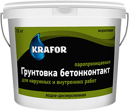 Крафор Бетон-контакт грунтовка водно-дисперсионная с кварцевым наполнителем