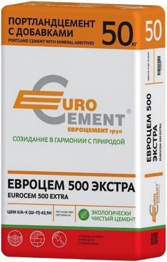 Евроцемент Груп М-500 ЦЕМ II/А-Ш 42,5Н цемент