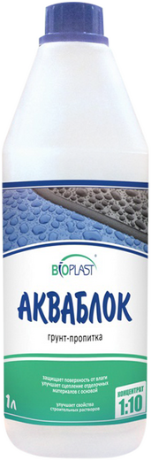 Bioplast Акваблок грунт-пропитка для жидких обоев