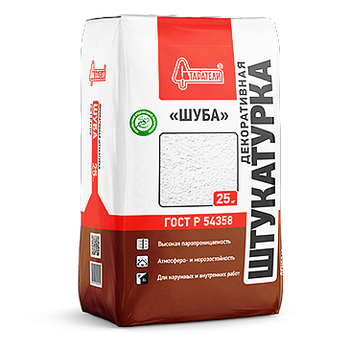Декоративная штукатурка "ШУБА" 2 мм 25 кг