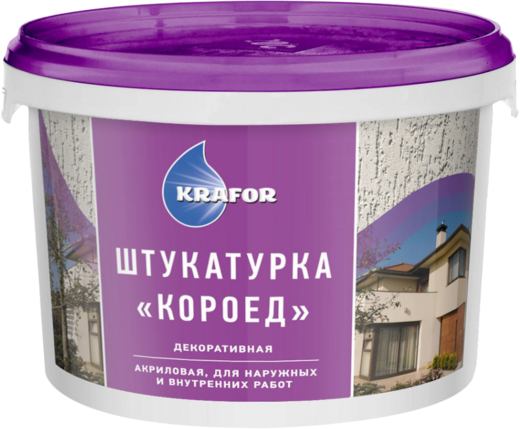 Крафор штукатурка декоративная акриловая короед