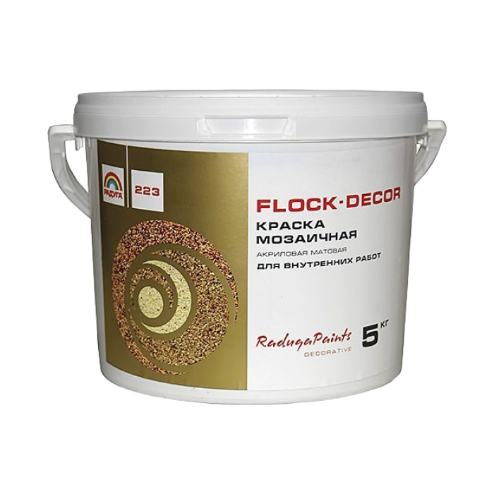 РАДУГА 223 Flock-Decor краска мозаичная