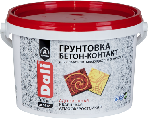 Dali Бетон-контакт грунтовка адгезионная кварцевая атмосферостойкая