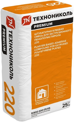 Технониколь Premium 220 штукатурно-клеевая смесь