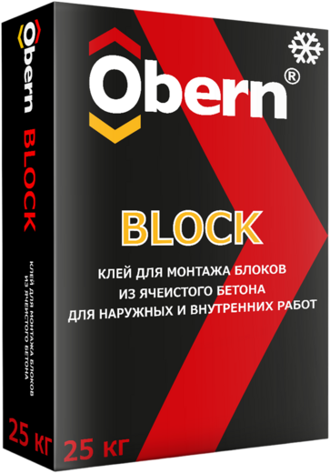 Obern Block клей для монтажа блоков из ячеистого бетона