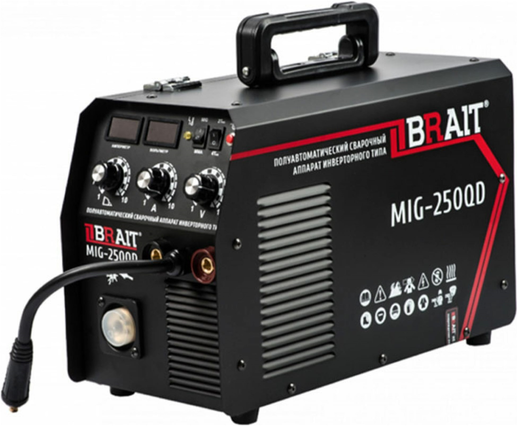 Brait MIG-250QD инверторный сварочный полуавтомат Brait MIG-250QD инверторный сварочный полуавтомат недорого с доставкой