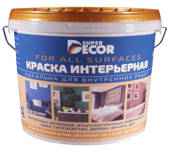 Super Decor интерьерная краска для внутренних работ