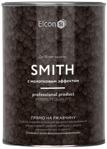 Elcon Smith кузнечная краска с молотковым эффектом прямо на ржавчину Elcon Smith кузнечная краска с молотковым эффектом прямо на ржавчину