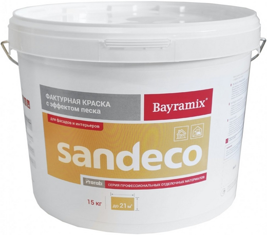 Bayramix Sandeco фактурная краска с эффектом песка