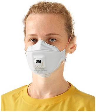 3M Aura 9332+ полумаска фильтрующая с клапаном