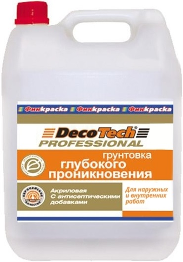 Decotech Professional грунтовка глубокого проникновения акриловая