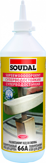 Soudal 66А суперводостойкий полиуретановый клей для дерева