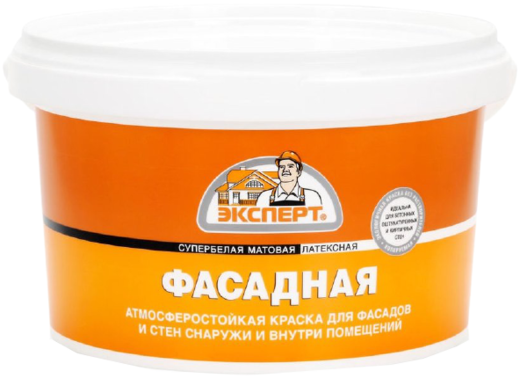 Эксперт Фасадная супербелая латексная атмосферостойкая краска