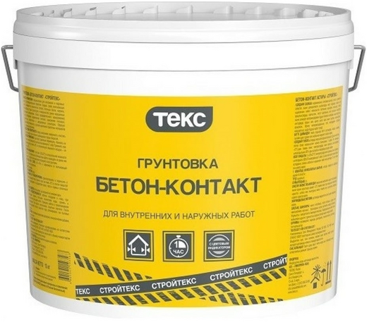 Текс Стройтекс Бетон-контакт грунтовка для внутренних и наружных работ