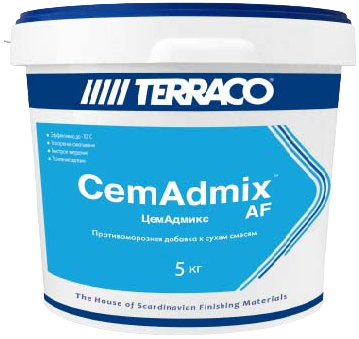 Terraco Cemadmix AF противоморозная добавка к сухим смесям Terraco Cemadmix AF противоморозная добавка к сухим смесям недорого с доставкой