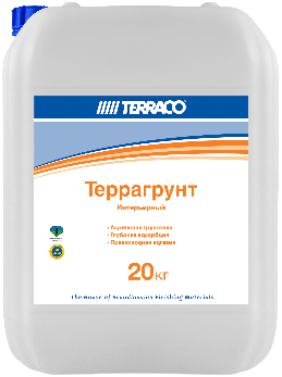 Terraco Террагрунт Интерьерный грунтовка проникающая для внутренних работ