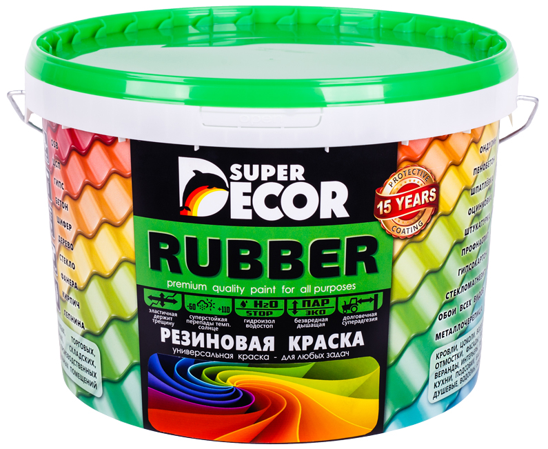 Super Decor краска резиновая (21 цвет)