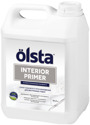 Olsta Primer Interior грунт глубокого проникновения для внутренних работ