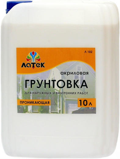 Латек Л 102 акриловая грунтовка проникающая