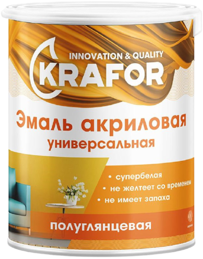 Крафор эмаль акриловая универсальная Крафор эмаль акриловая универсальная недорого с доставкой