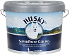 Хаски Super Paint Ceiling идеально белая краска для потолков 100% акриловая недорого с доставкой