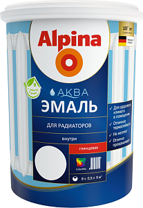 Alpina Aqua водоразбавляемая эмаль для радиаторов недорого с доставкой