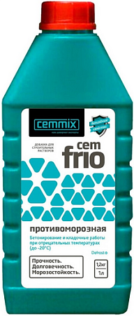 Cemmix Cemfrio Противоморозная добавка для строительных растворов Cemmix Cemfrio Противоморозная добавка для строительных растворов