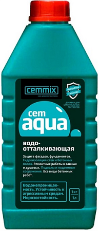 Cemmix Cemaqua Водоотталкивающая добавка для строительных растворов Cemmix Cemaqua Водоотталкивающая добавка для строительных растворов