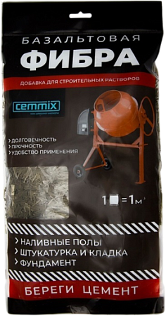 Cemmix Фибра Базальтовая добавка для строительных растворов Cemmix Фибра Базальтовая добавка для строительных растворов недорого с доставкой