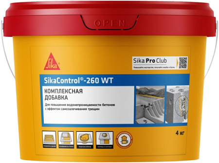 Sika Sikacontrol 260 WT комплексная добавка для повышения водонепроницаемости бетона Sika Sikacontrol 260 WT комплексная добавка для повышения водонепроницаемости бетона