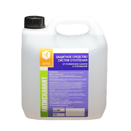 Средство для защиты систем отопления (ингибитор солеотложений) APIS АНТИСКАЛАНТ Средство для защиты систем отопления (ингибитор солеотложений) APIS АНТИСКАЛАНТ