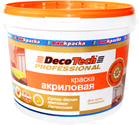 Decotech Professional краска акриловая латексная Decotech Professional краска акриловая латексная