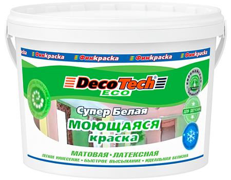 Decotech Eco краска моющаяся латексная Decotech Eco краска моющаяся латексная