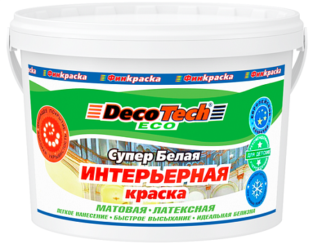 Decotech Eco краска интерьерная латексная Decotech Eco краска интерьерная латексная